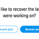 Illustration for article titled Recover Your Lost Work with Improved Autosave